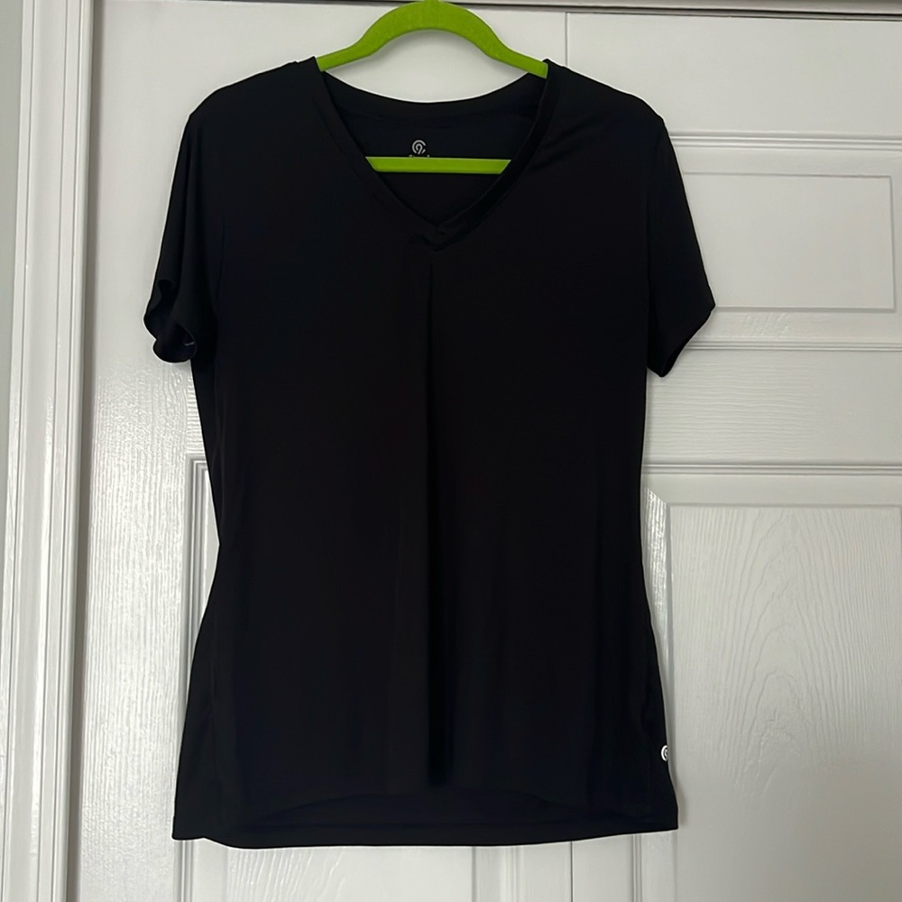 C9 by Champion Black V-Neck Activewear T-Shirt Size XL